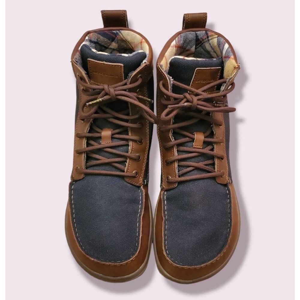 Lems Size 45 Boulder Boot Navy/Stout Leather Canvas Nylon Ankle Boots Men’s 11.5 - Picture 3 of 8